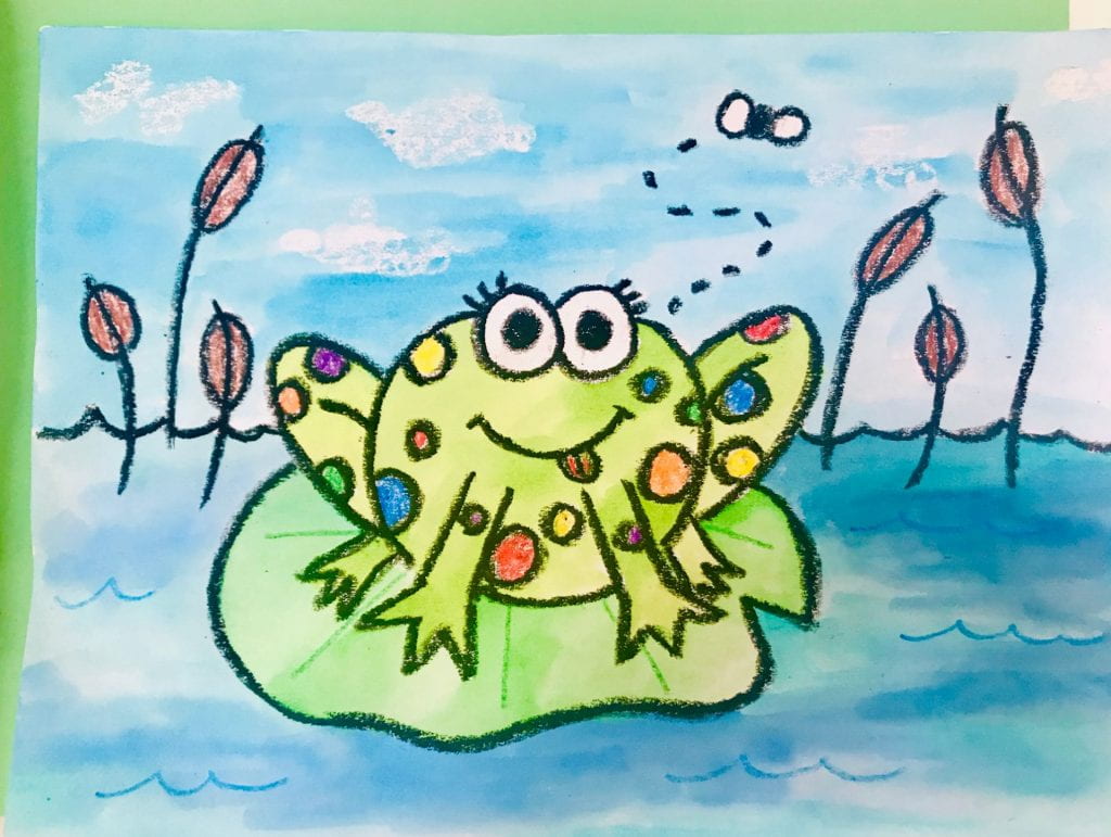 Watercolour Frog