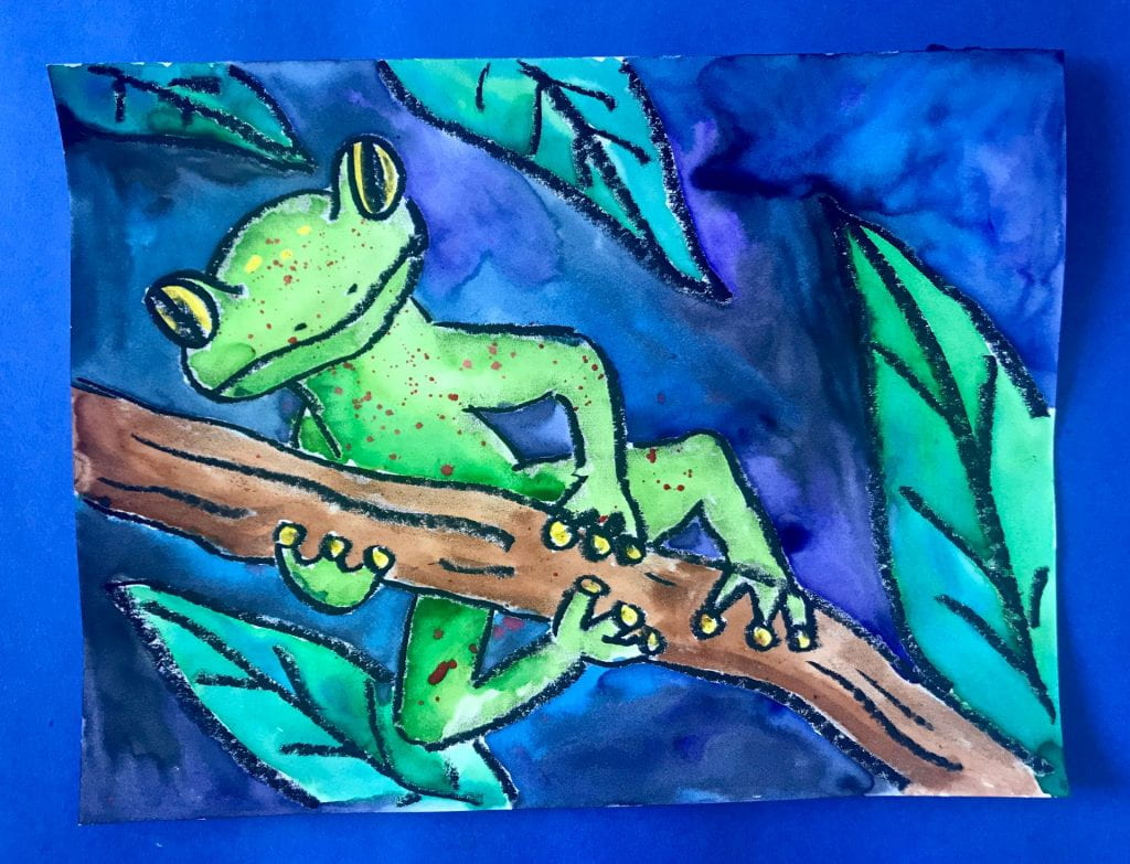 Watercolour Tree Frog